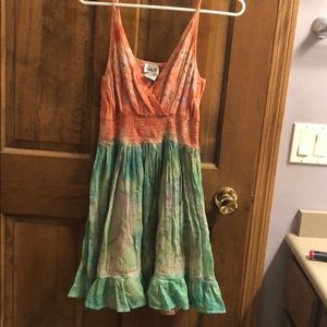 Tye die spaghetti strap dress